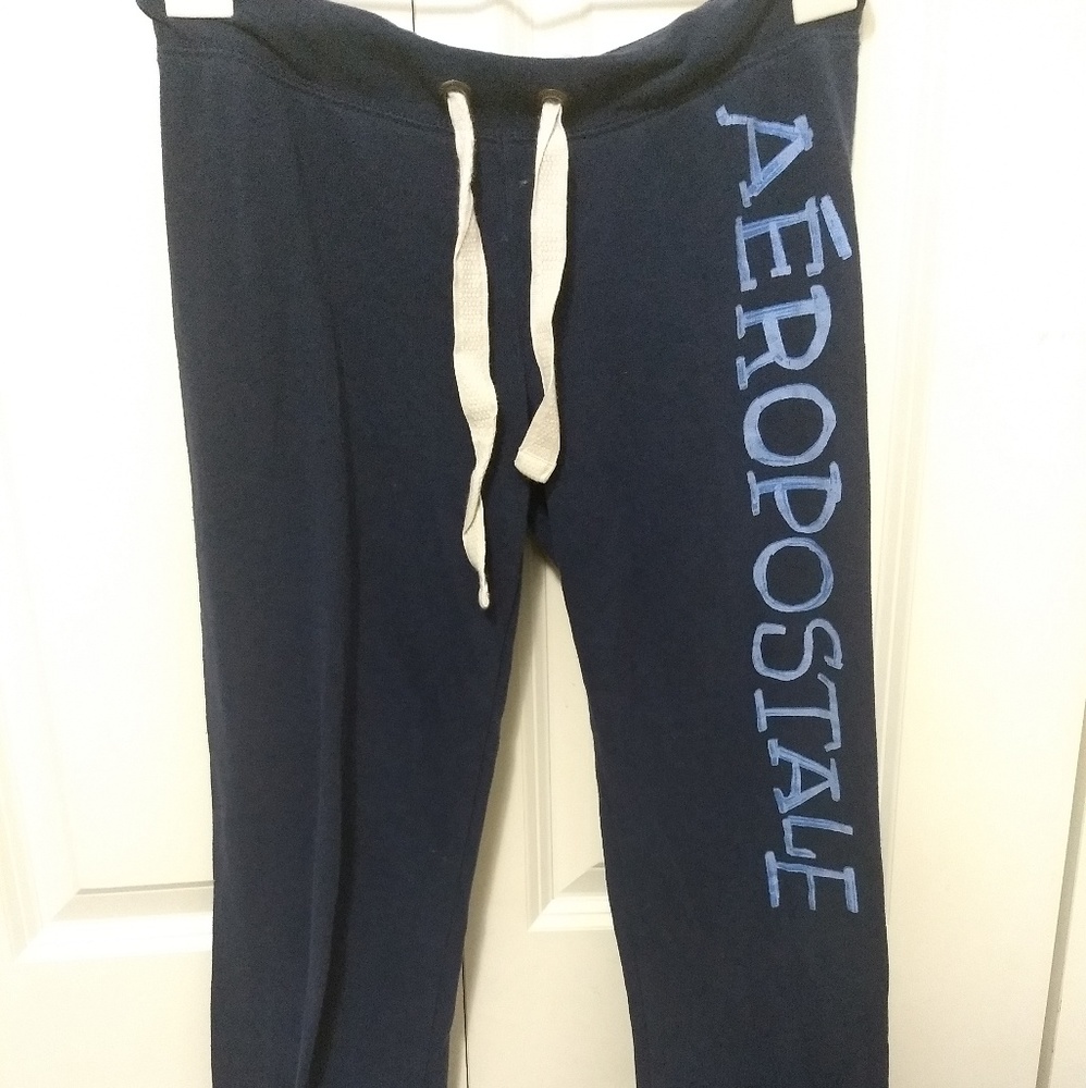 AEROPOSTALE Blue Painted Joggers